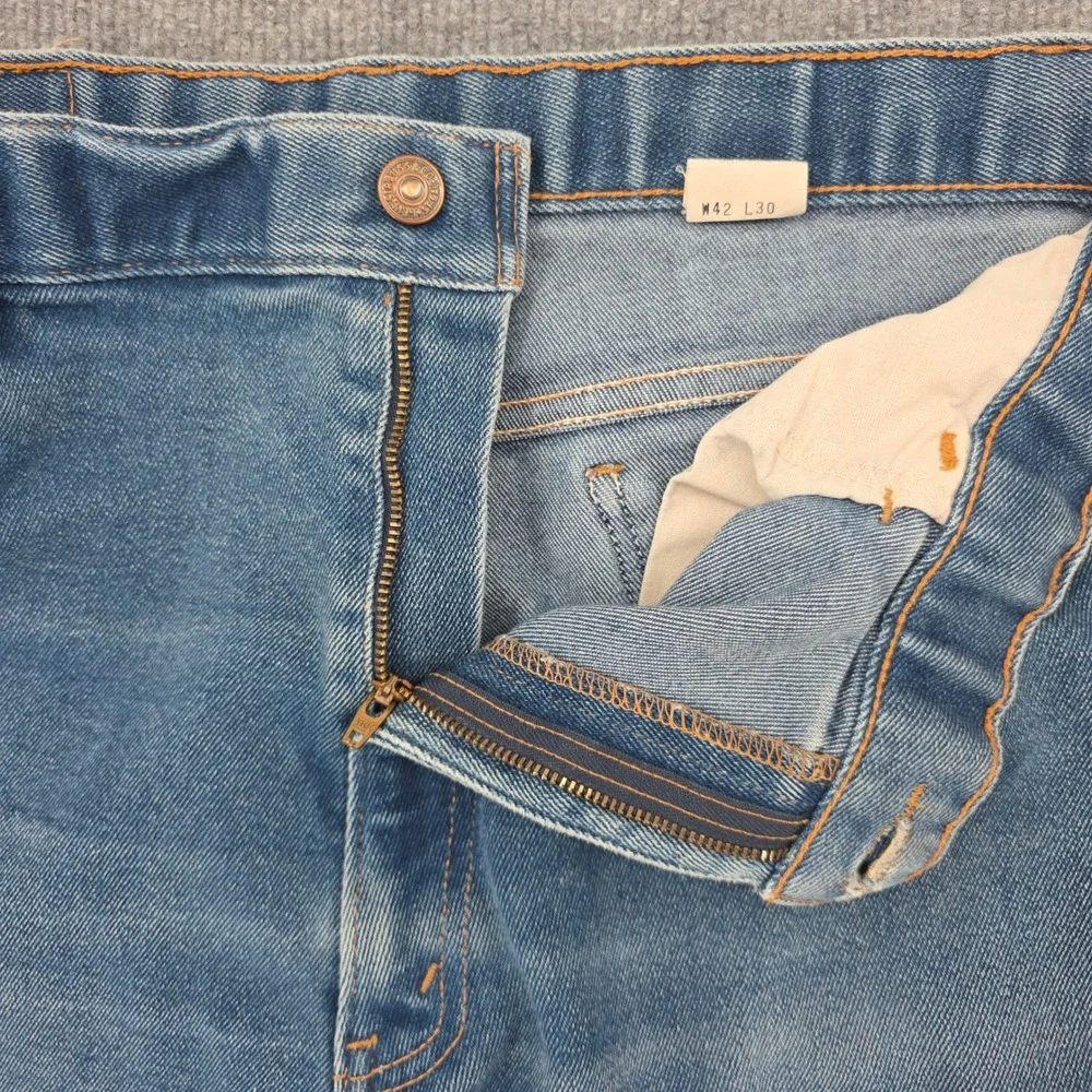 Levis 854 Brown Tab Mens Jeans 40x30 Medium Wash Bootcut Denim